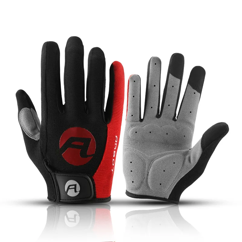 

Summer Bicycle Full Finger Cycling Bike Gloves Absorbing Sweat For Men And Women Bicycle Riding Outdoor Sports Protector -40