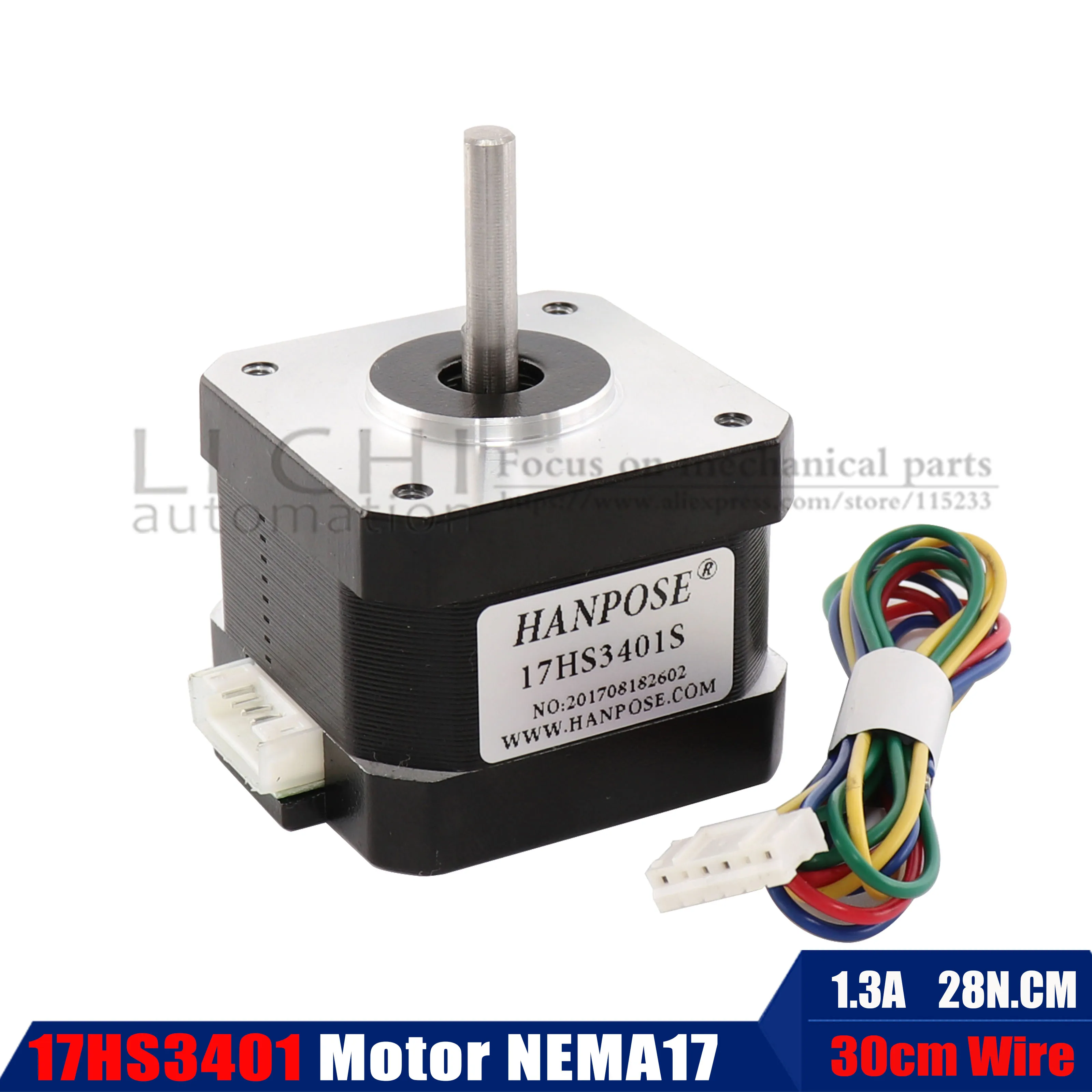 17HS3401S 4-свинец фрезерный станок с ЧПУ для 3D принтер Nema17(Национальная ассоциация владельцев электротехнических предприятий) шаговый двигатель 42 двигатель 42x34 мм Двигатель 42bygh