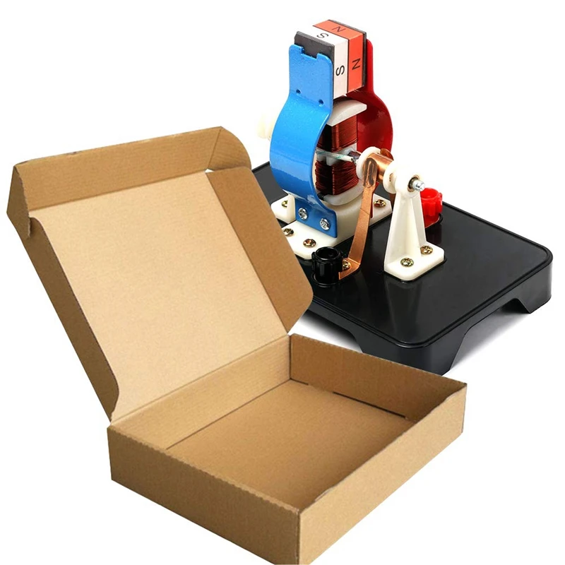 Diy простой электродвигатель постоянного тока Модель собрать комплект для детей