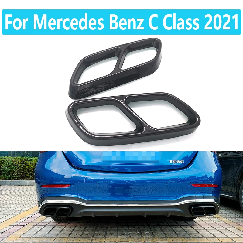 

1 пара, глушитель выхлопной трубы для Mercedes-Benz C Class 2021