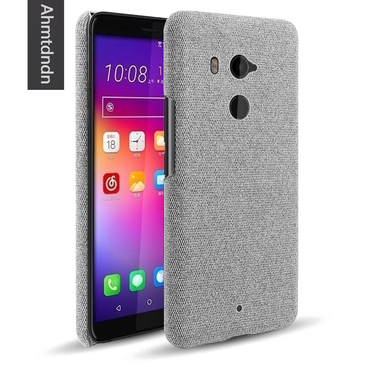 Тканевый чехол для телефона HTC U11 плюс U12 Plus кожаный с отделением карт|Бамперы| |