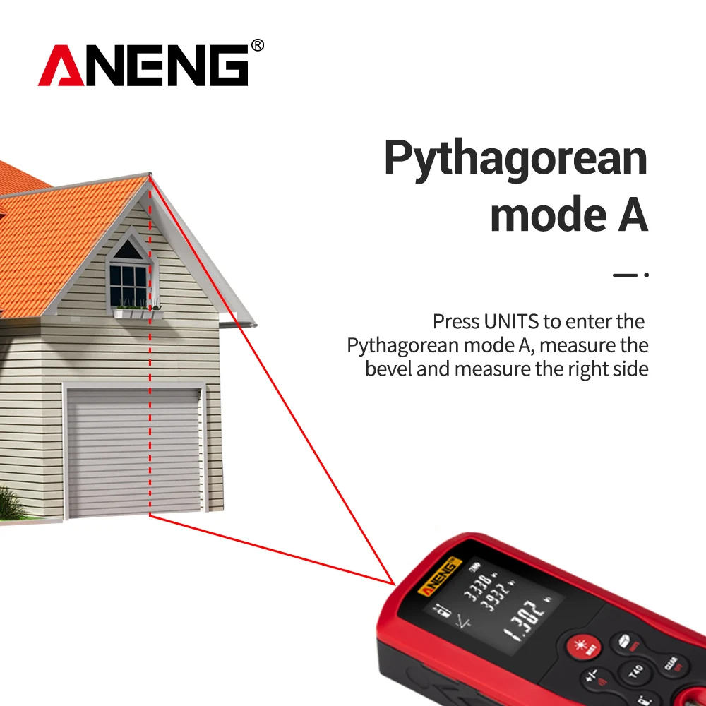 Многофункциональный лазерный дальномер J01 рулетка цифровой 40 м | Инструменты