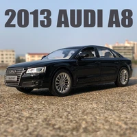 diecast 132 alloy car model miniature simulation 2013 audi a8 classic metal vehicle ornaments collection gifts for children toy