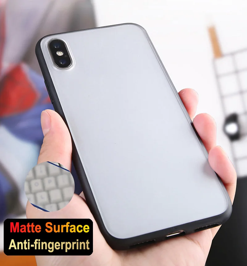 

Luxury Transparent Matte Surface Soft TPU Phone Case For INFINIX S4 Hot 7 7pro Smart 2 3Plus Clear Protection Cover Black Border