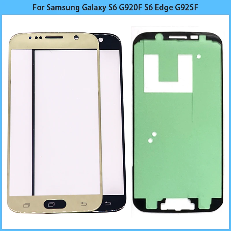 Для Samsung Galaxy S6 G920 G920F Edge G925 G925F Сенсорная панель экран стекло ЖК-дисплей передняя