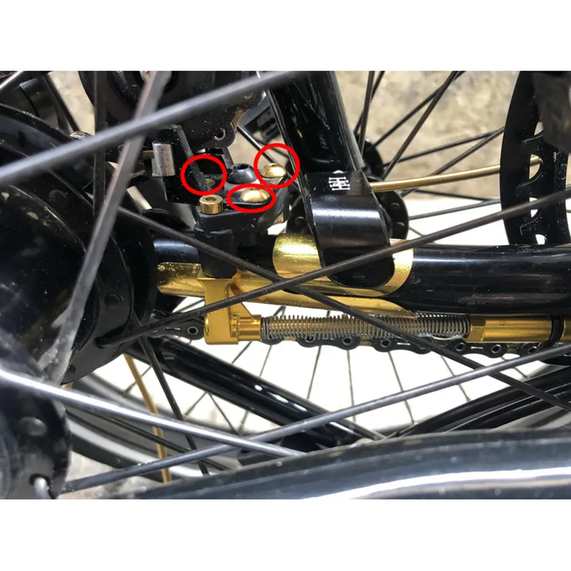 3 шт складной велосипедной передачи весло титановый винт для brompton велосипед переменной скорости обновления детали из титана