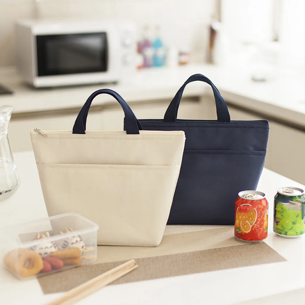 Изолированная сумка для пикника обеда женщин компактная многоразовая