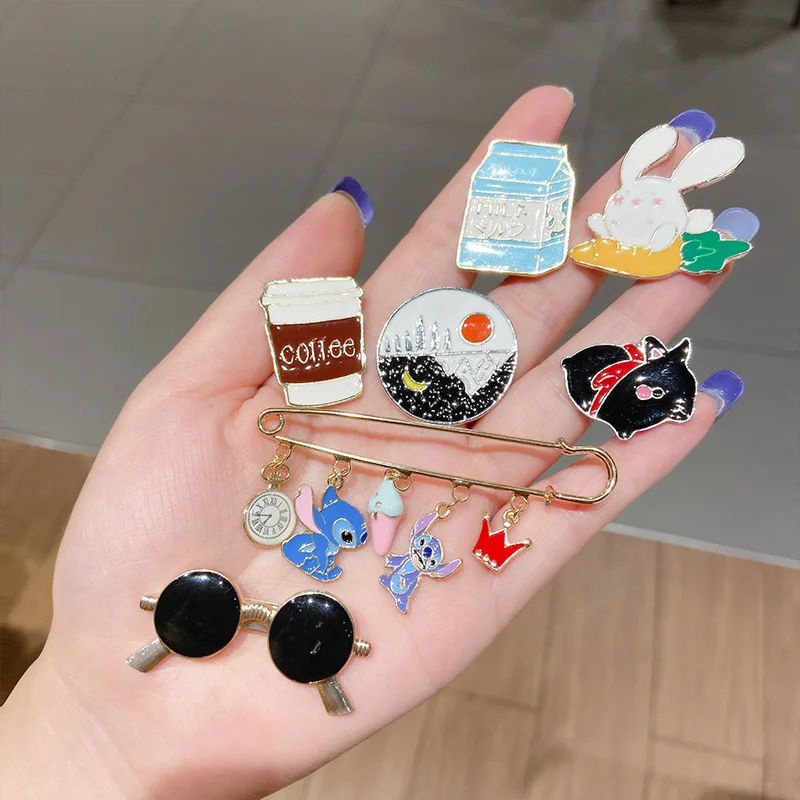 Значок на лацкан для одежды с изображением спящего кота Кита панды броши в виде