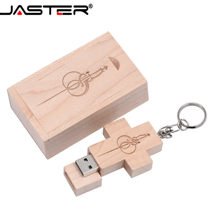 Креативный деревянный крест JASTER (бесплатный логотип) родительский 4 ГБ 8 16 32 64 флеш