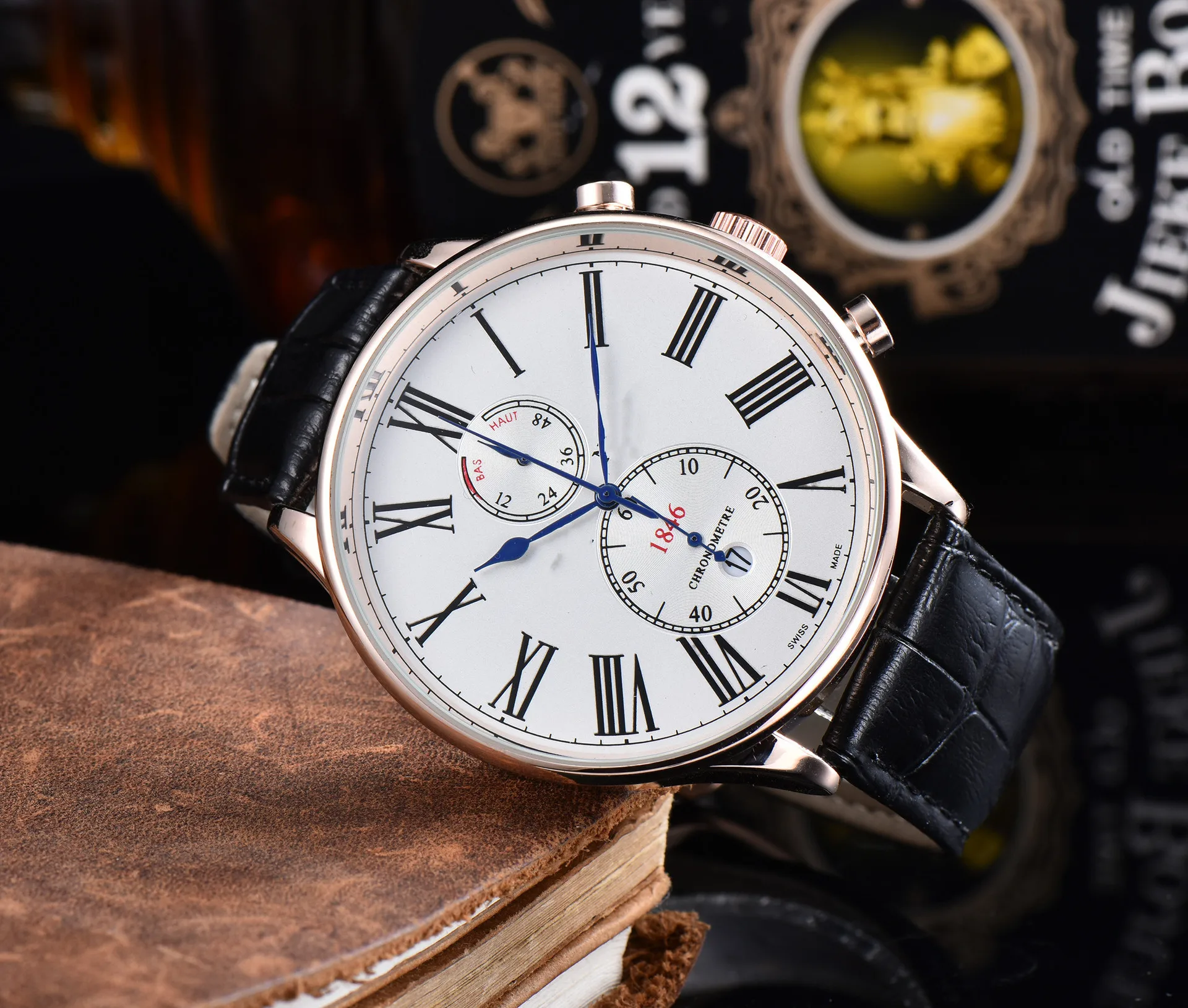 

2021 new high-end business men's watch fashion watch personality watch six pin function watch