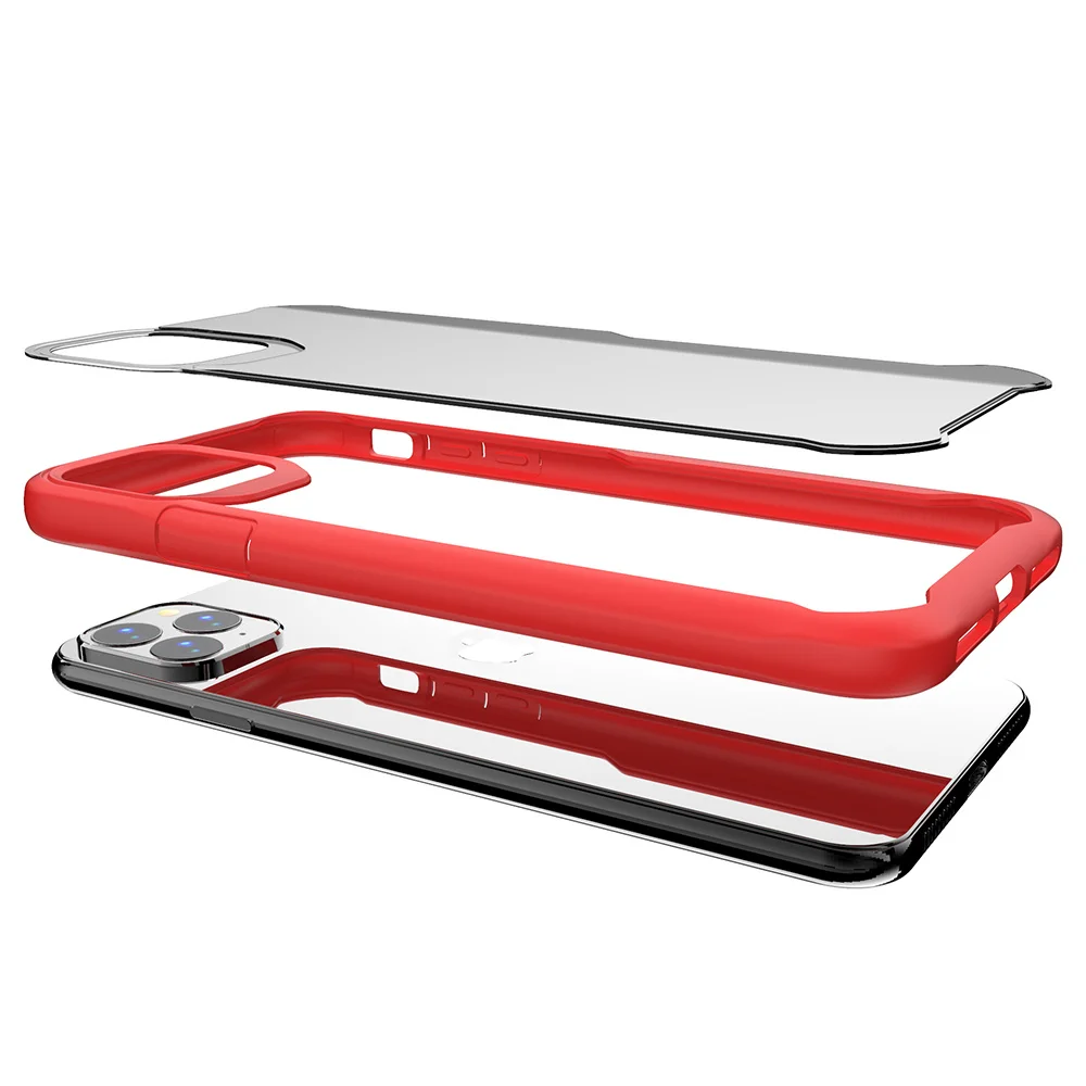 LAPOPNUT прозрачный мягкий бампер жесткий чехол для IPhone SE 2020 11 Pro Max Xs Xr X 8 7 Plus 6s 6