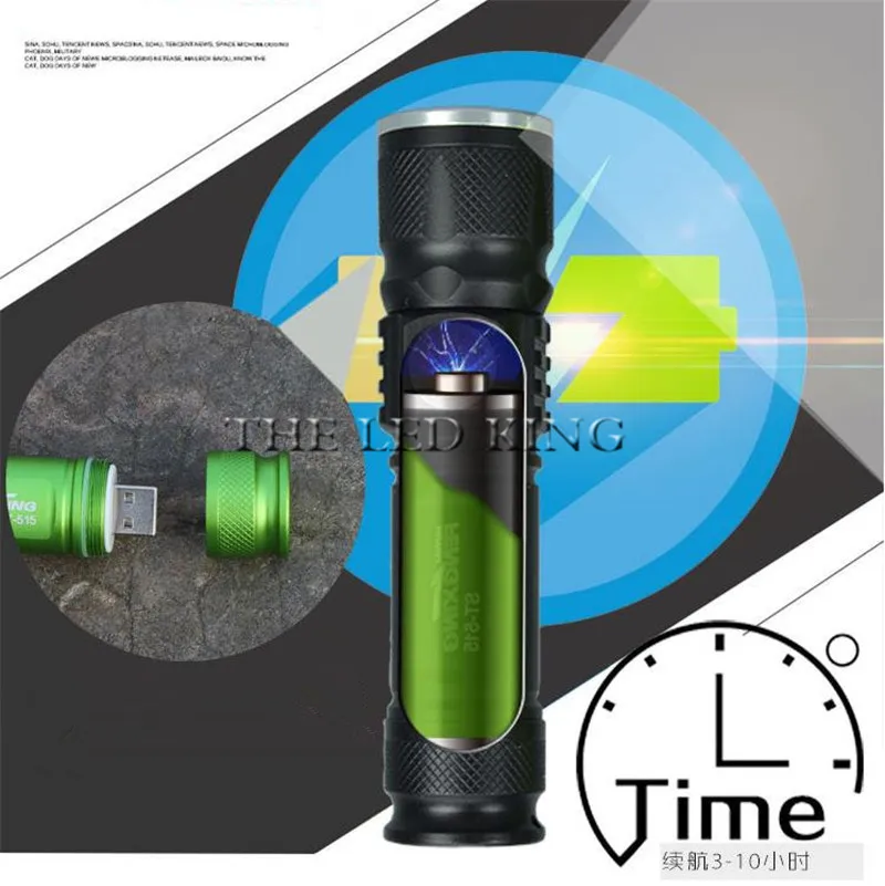 515 CREE XHP50 Micro USB Перезаряжаемый светодиодный фонарик T6 6000 лм L2 светильник онарь для