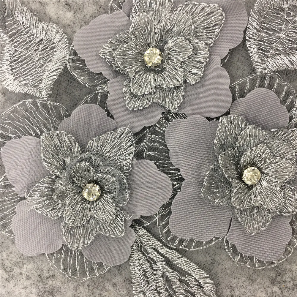 Кружевной воротник серебристого цвета 1 шт. товары для цветов аксессуары