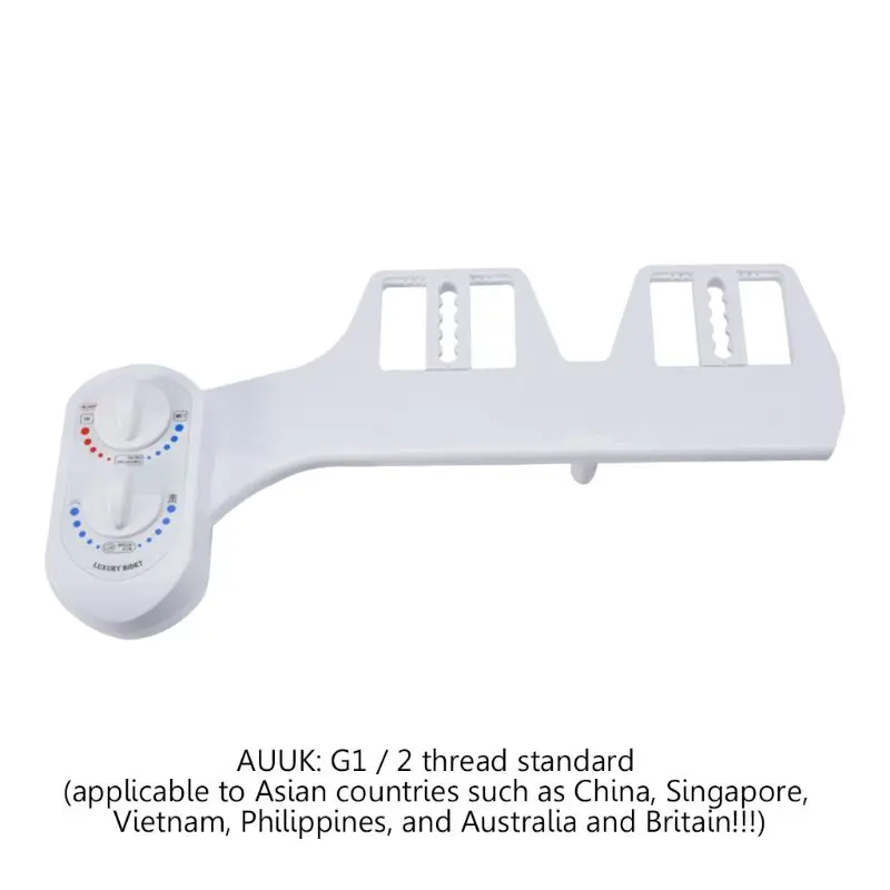 

Bidet Toilet Seat Attachment Hot and Cold Non-Electric Dual Nozzle Bidet Sprayer M19 20 dropship