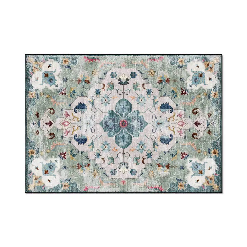 Винтажные персидские коврики с цветочным принтом для гостиной этническое