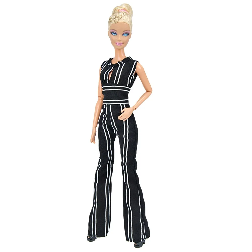 1 Set Doll Striped Jumpsuit Dress Clothes Party Wedding Dressing Accessories Daily Suit for 30cm | Игрушки и хобби