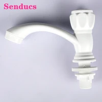 single cold basin sink faucets senducs quality abs deck mounted bathroom mixer tap single handle col basin sink mixer tap