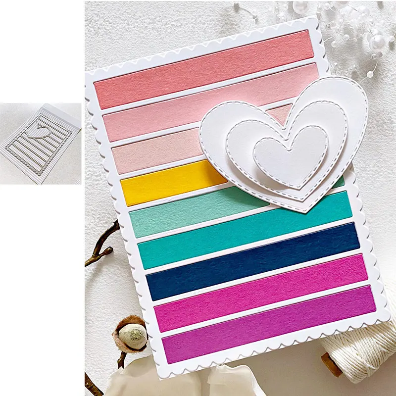 

Love Square Stamps And Dies New Arrival 2021 Scrapbook Dariy Decoration Stencil Embossing Template Diy Greeting Card Albums