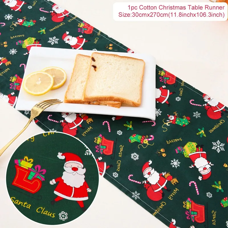 2.7m Table Runner 2 Рождественские украшения для обеденного стола, Рождественская скатерть, рождественские украшения для дома, Рождество, Год, Navidad - Цвет: 2.7m Table Runner 2