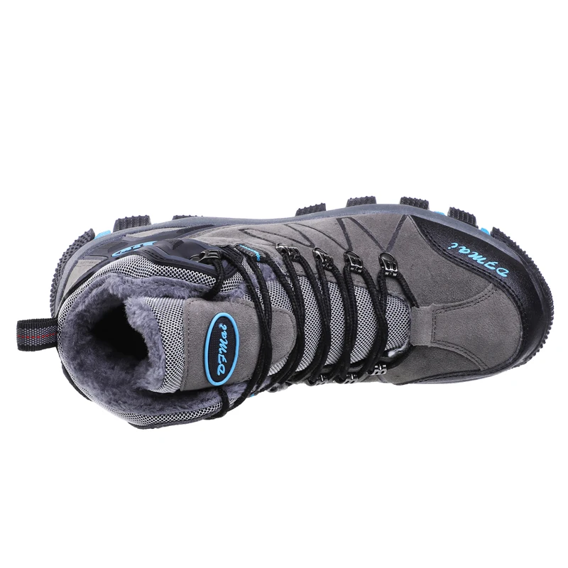 2019 новые модные меховые теплые мужские ботинки зимние удобные ботильоны