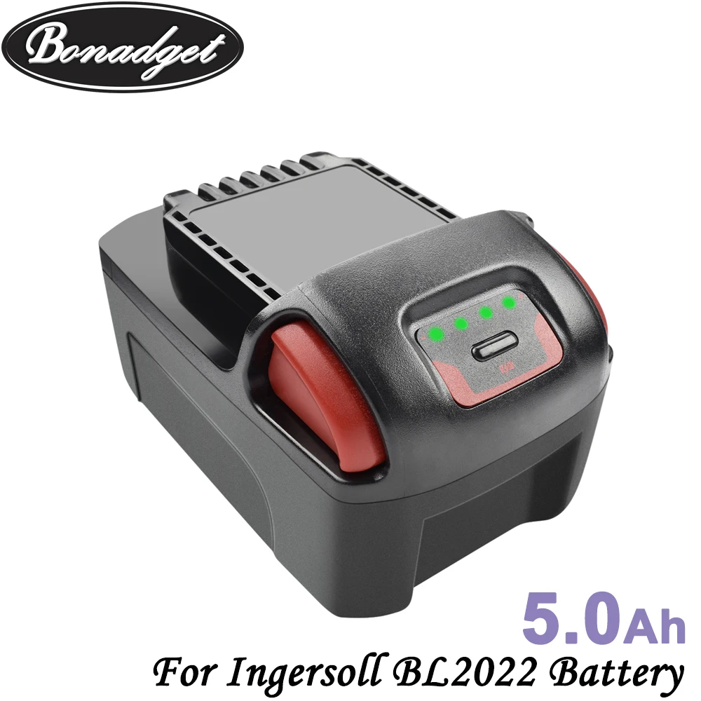 Заряжаемый литий ионный аккумулятор Bonadget 20 в 5000 мАч BL2022 для Ingersoll Сменный