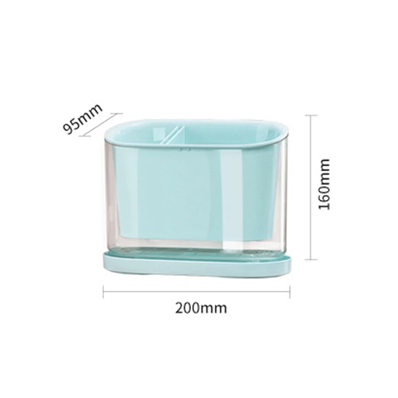 

Kitchen Cutlery Organizer Knife Stand Plastic Chopstick Drain Storage Box Detachable Multifunctional Organizer Racks For Kitchen