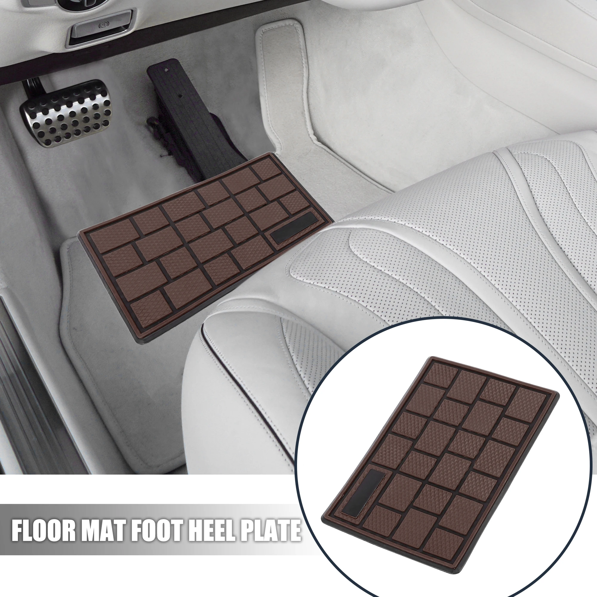 Uxcell 2 шт. ПК ПВХ автомобиль грузовик коврик для ног каблук накладка пусковая