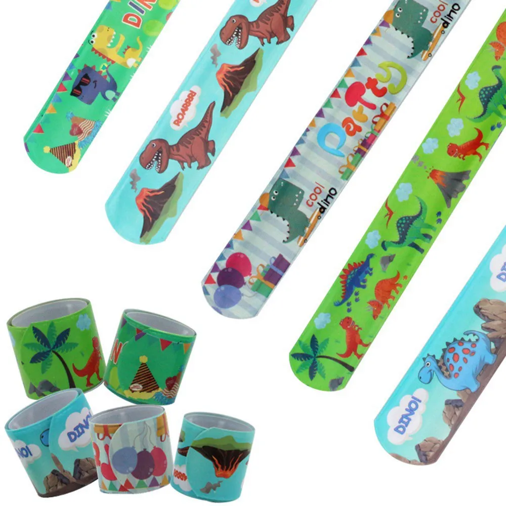 6 шт. резиновые кольца с динозавром из мультфильма вечерние украшения на день