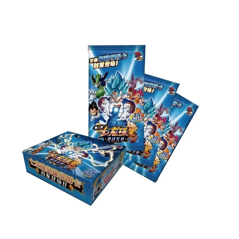 Tarjeta de Anime Dragon Ball, Edici&oacute;n de Colecci&oacute;n Caja Negra, 3D, Est&eacute;reo, Batalla Sobrenatural, Son Goku, TCG, Regalo de Vacaciones, 100 uds., Novedad-2