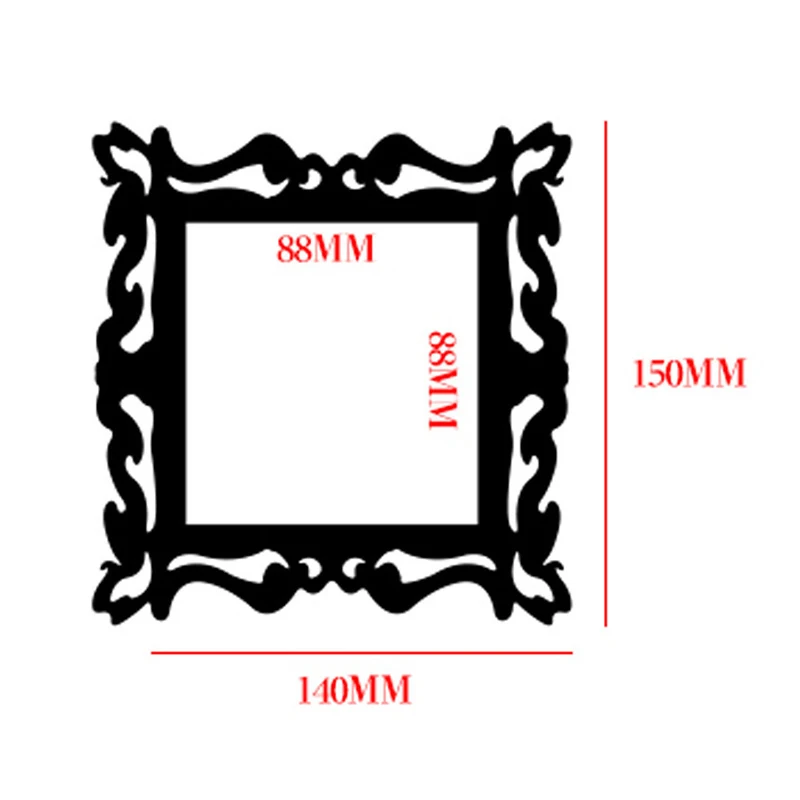Акриловое зеркало милые Животные светильник переключатель Стикеры Remoable стены