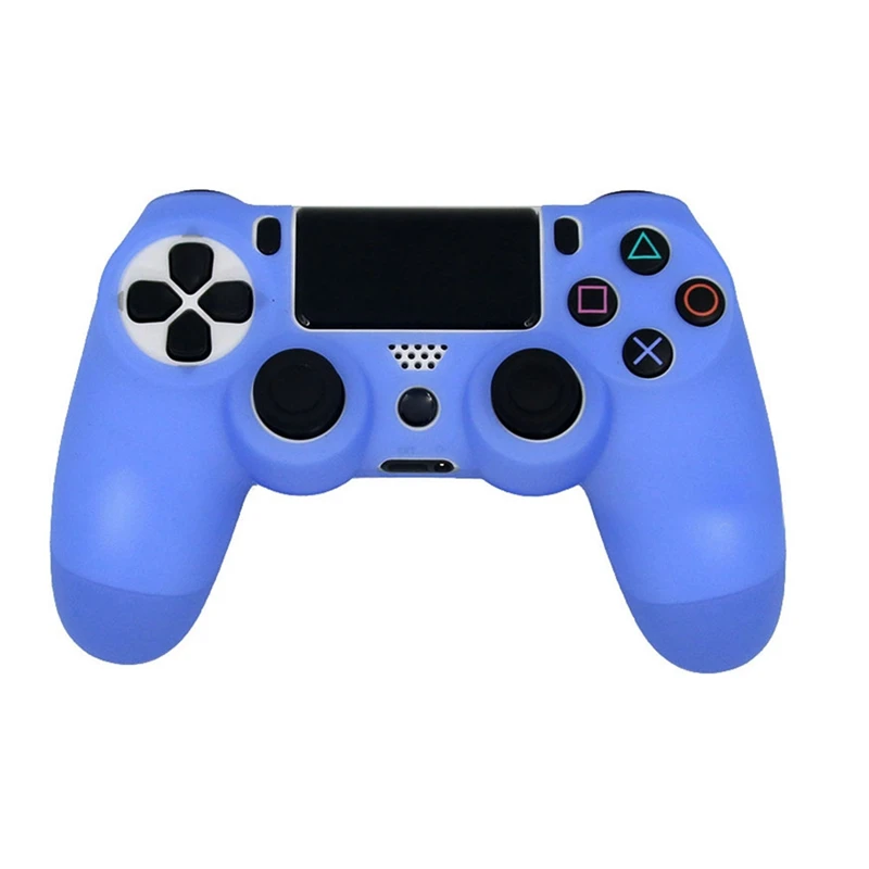 Силиконовый защитный чехол для Ps4 Контроллер sony Playstation для Ps4 контроллеры 4 геймпад джойстик - Цвет: BL