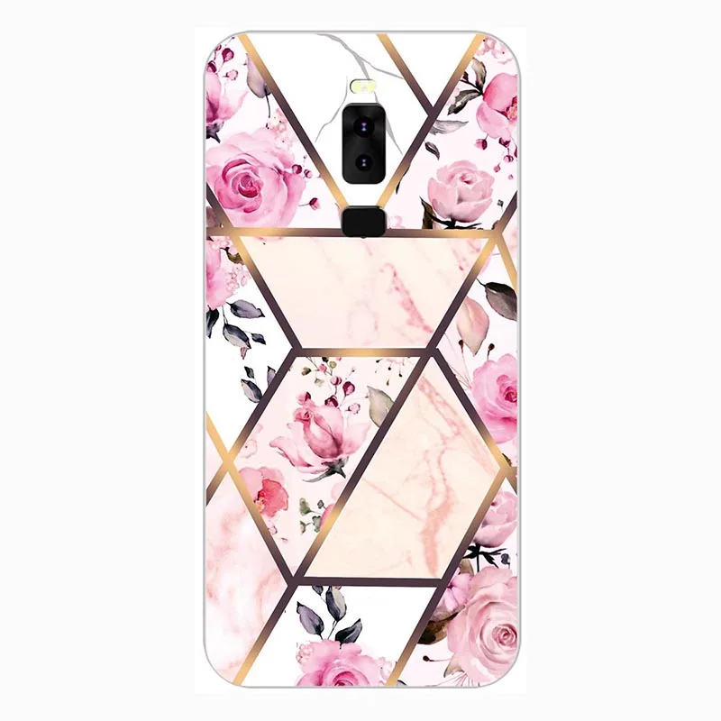 Мягкий чехол для телефона Leagoo S8 Funda Глянцевый цветной цветок силиконовый