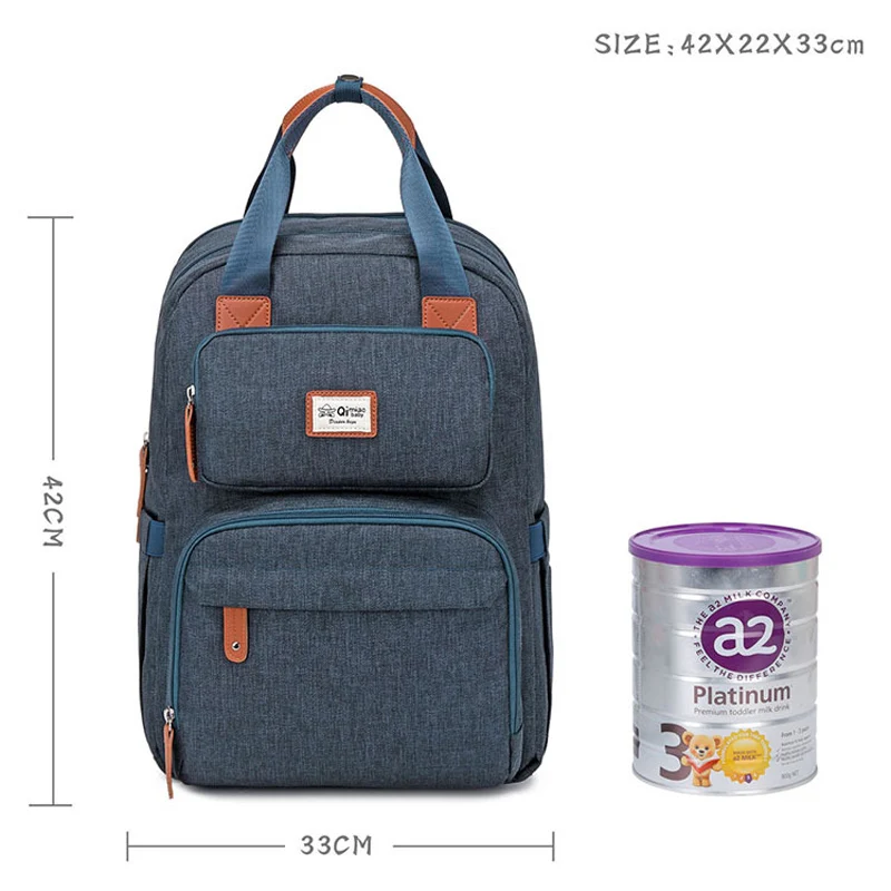 

Diaper Bag Backpack with Changing Station Large Capacity Durable Waterproof Bags Foldable Bassinet with Insulated Pockets