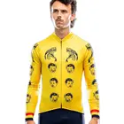 Зимняя Теплая Флисовая велосипедная Джерси Hunter с длинным рукавом, Мужская одежда, одежда для велоспорта на открытом воздухе Ropa Maillot Ciclismo Hombre