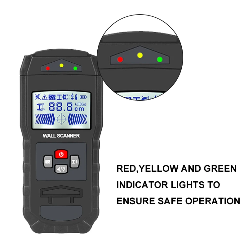 Детектор металла PRACMANU детектор с подсветкой ЖК-дисплеем | Инструменты