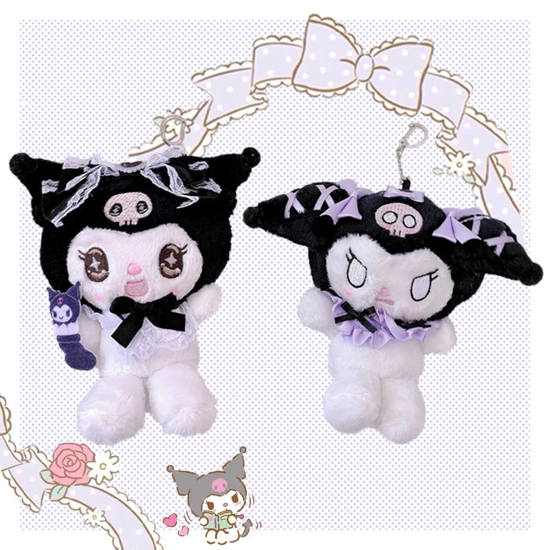 

Темный стиль, пряжка для ключа, Kawaii Kuromi, плюшевая аниме плюшевая кукла, подвеска, квадратный элемент, JK стиль, подарок