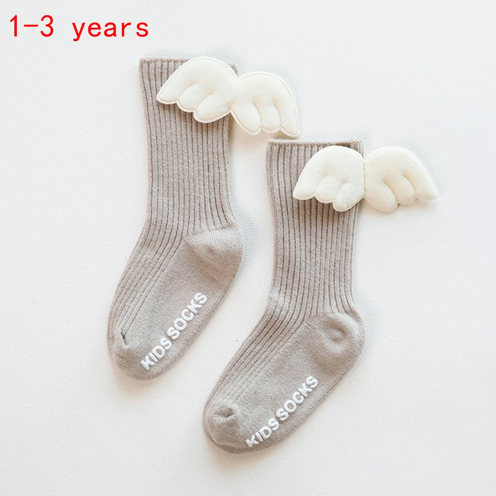 15 Newborn Baby Kids Socks Cute Wings Toddlers Girls Knee High Long Breathable Comfortable Soft Cotton Baby Socks - Color: 15