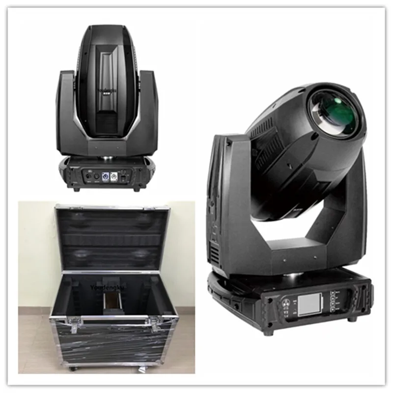 4pcs with flightcase moving head 18r spot great event stage light 380w 18r pattern moving head beam light