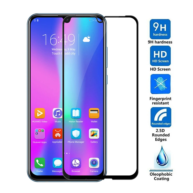 2 в 1 защитное стекло на Honor 10 lite световая камера защита для объектива экрана