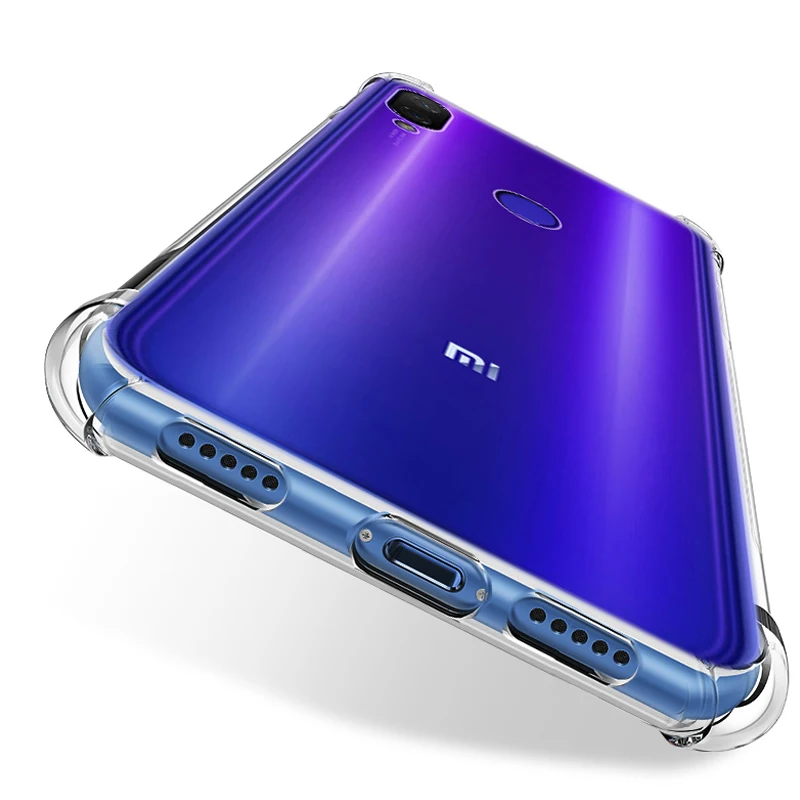 YUETUO прозрачный мягкий бесцветный чехол на заднюю панель телефона для xiaomi mi play my for