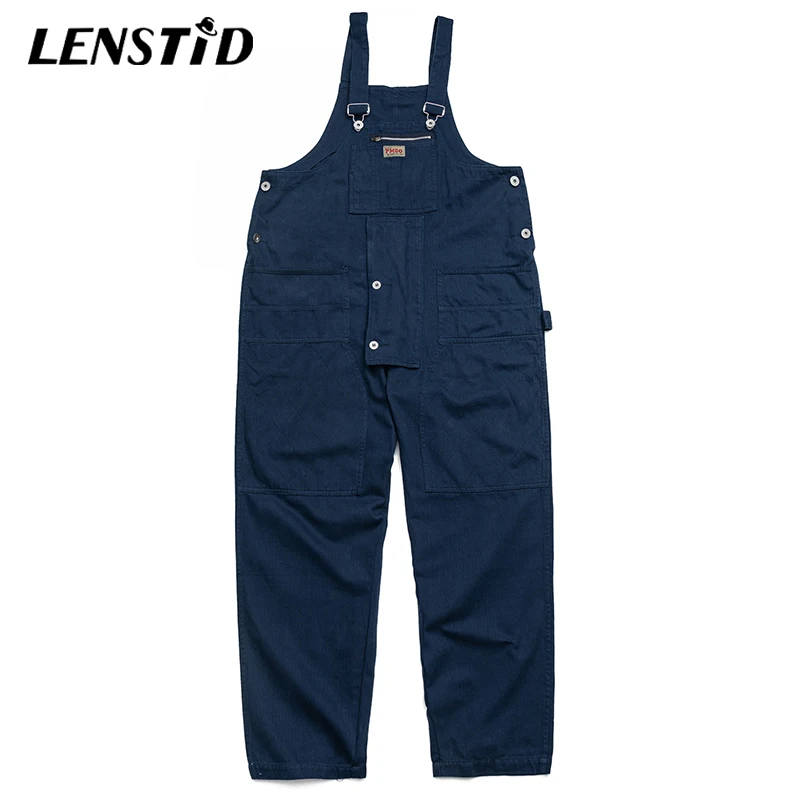 Комбинезон LENSTID мужской в стиле хип хоп однотонный винтажный Ромпер Харадзюку