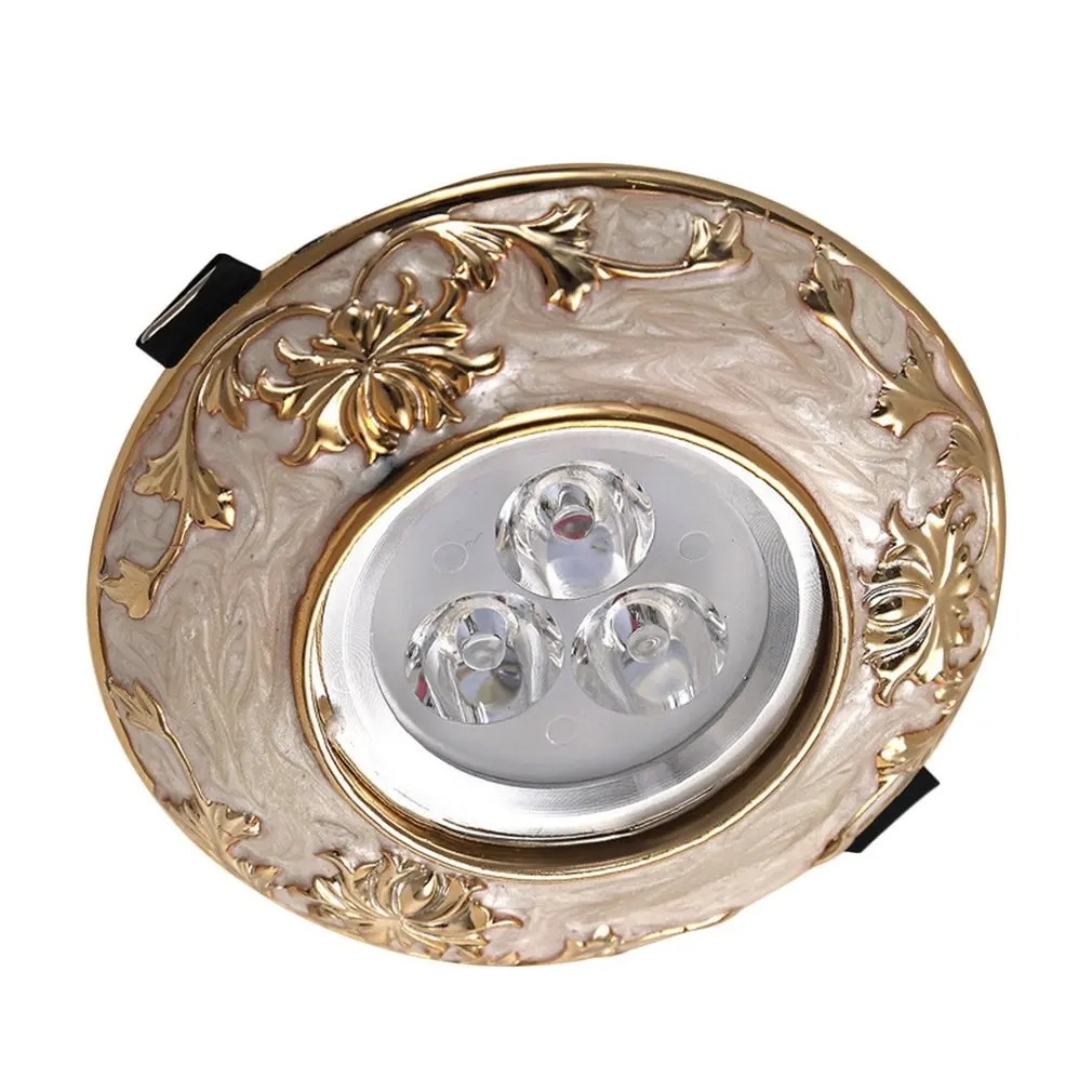 Европейский стиль 3 Вт светодиодный потолочный светильник из смолы панель