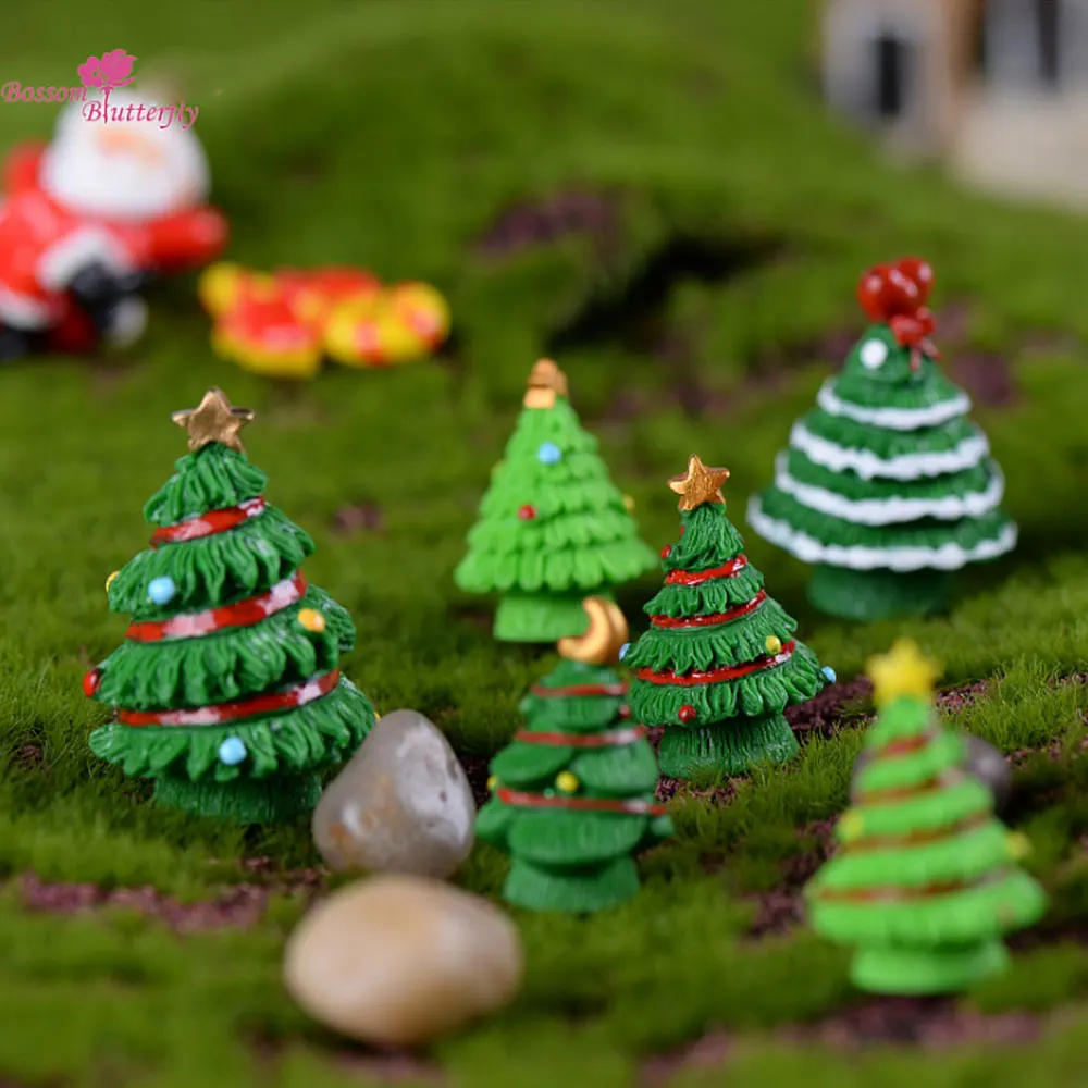 Домашний деко Рождество микро пейзажная миниатюра фигурки аксессуары