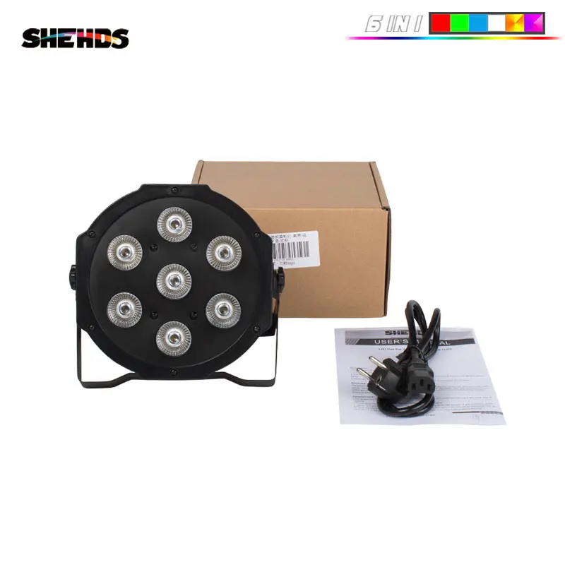 Лидер продаж плоский светодиодный светильник SHEHDS 7x18 Вт/7x12 Вт RGBWA + UV/RGBW для