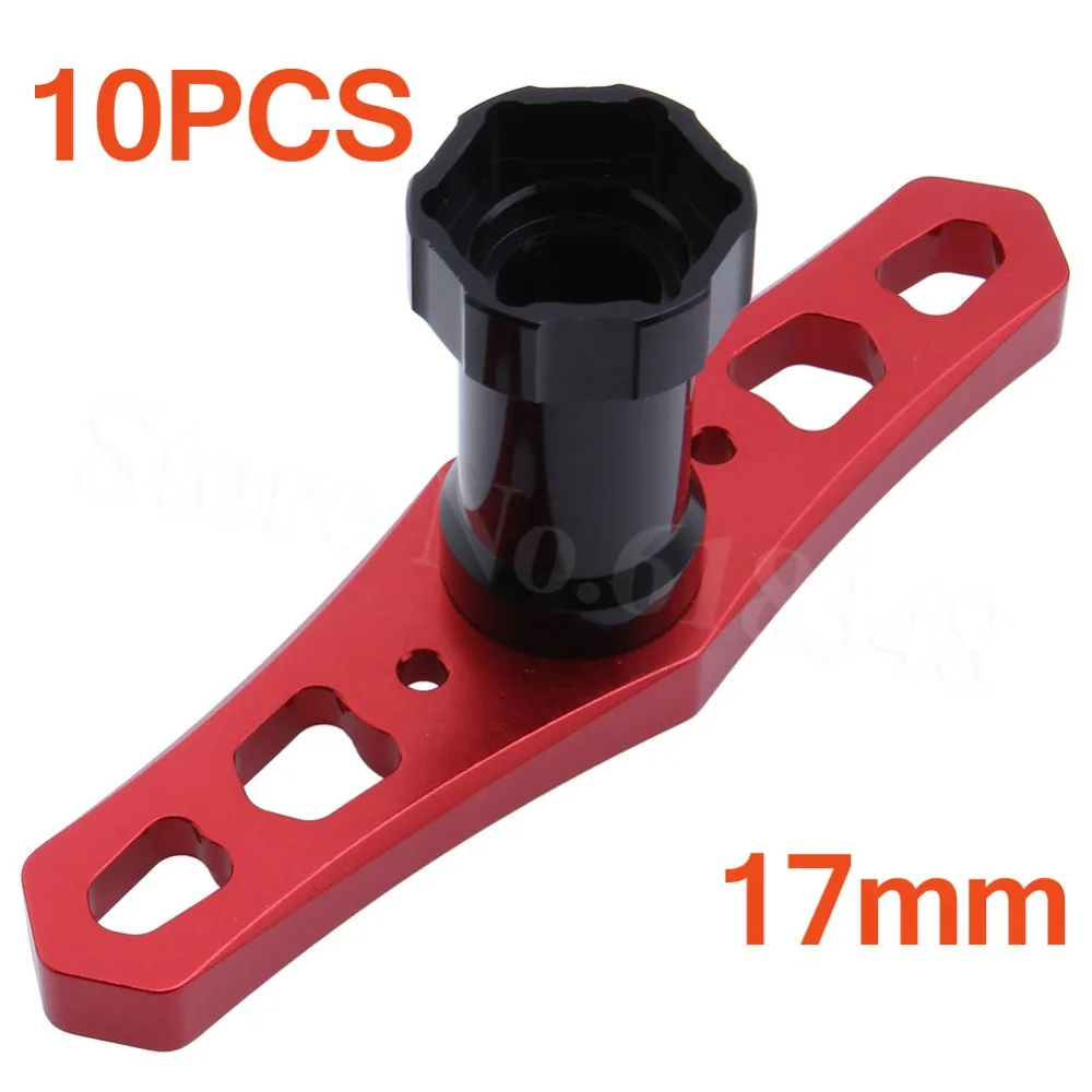 10 шт. 17 мм колеса шестигранные гайки рукав гаечный ключ RC инструменты для 1: 8th