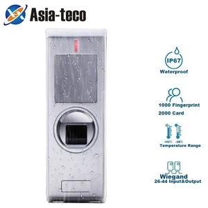 ip67 waterproof metal biometric fingerprint access control system rfid 125khz reader door access control 2000 users free global shipping