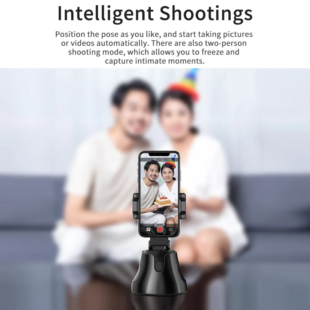 Gimbal Stabilizer Handheld Pocket-Sized Smart Shooting Holder Steady 360 Degree Rotation Auto phone stand for Video Photo