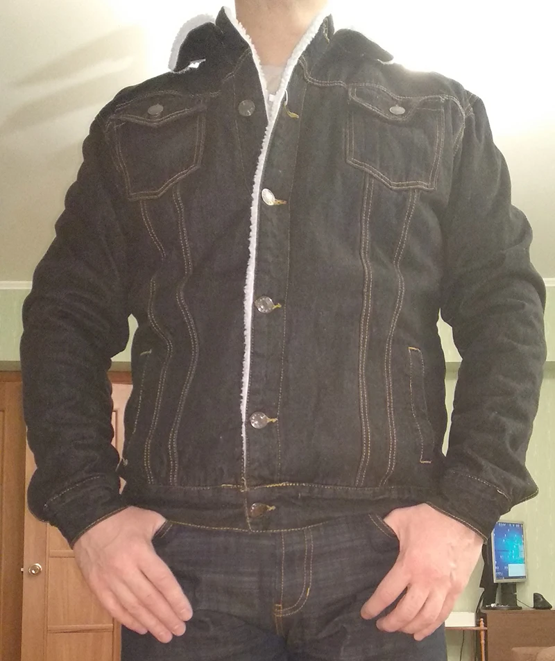 

Warm Fleece Denim Jacket Nice Winter Fashion Mens Jean Jacket Men Jacket And Coat Trendy Outwear Male Cowboy Clothes Homme S-7XL