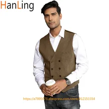 Colete de sem mangas para homens, colete de steampunk steampunk para negócios, sem mangas (2)