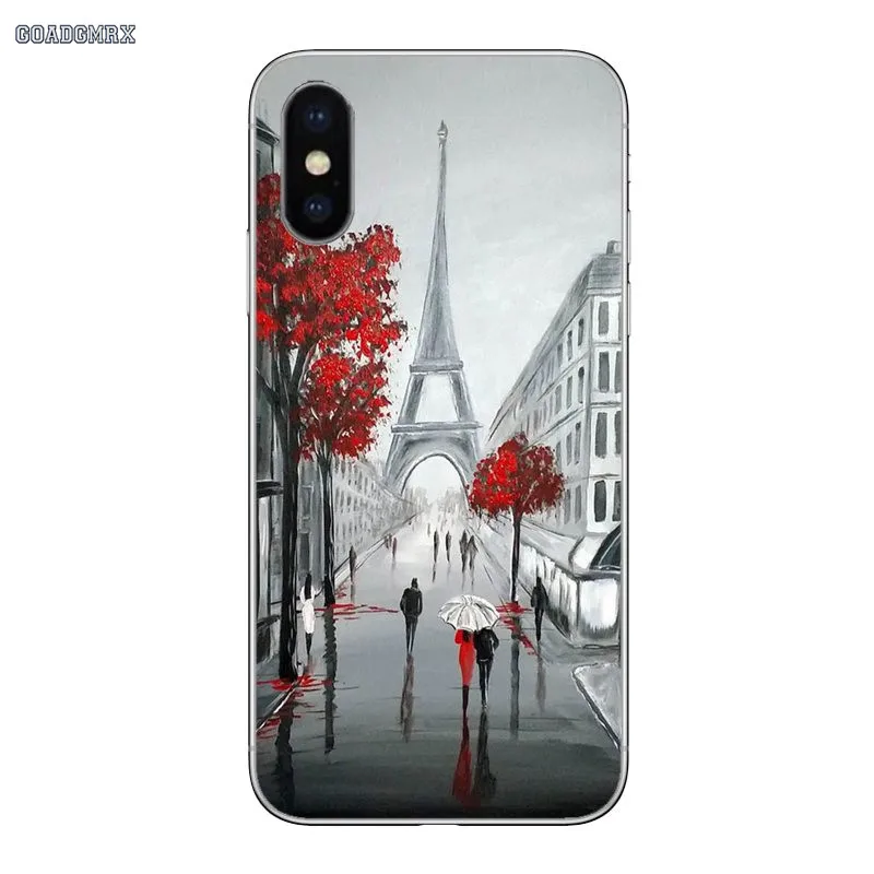 Soft Transparent Shell Covers Paris France Eiffel Tower For iPhone 11 X XR XS Pro MAX 4 4S 5 5S SE 5C 6 6S 7 8 Plus | Мобильные